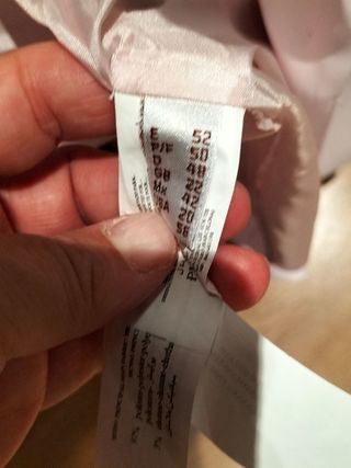 Traje rosa mujer - americana & pantalón Talla 52