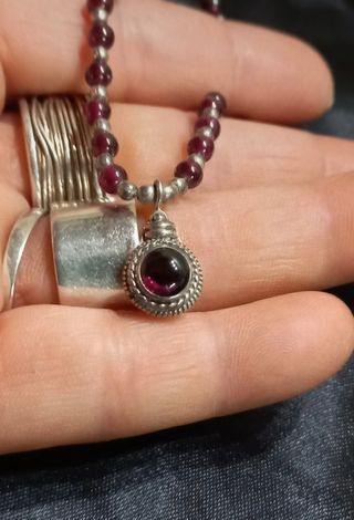 Collana Granato Argento 925