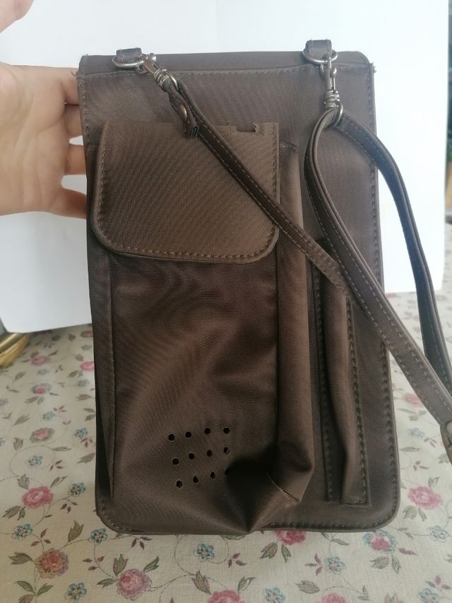 Bolso bandolera Samsonite marrón