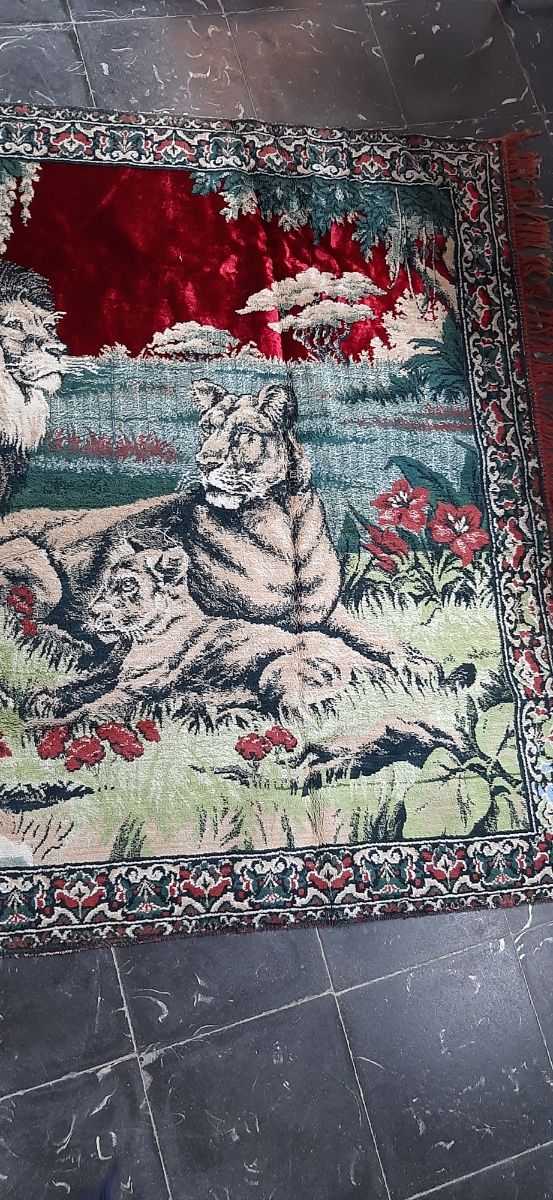 Tapiz Leones - Alfombra tejido