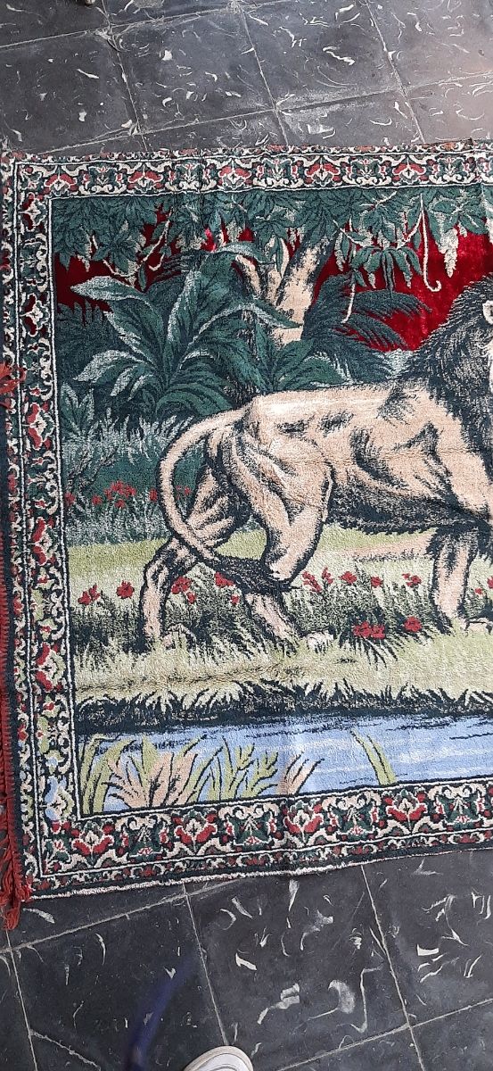 Tapiz Leones - Alfombra tejido