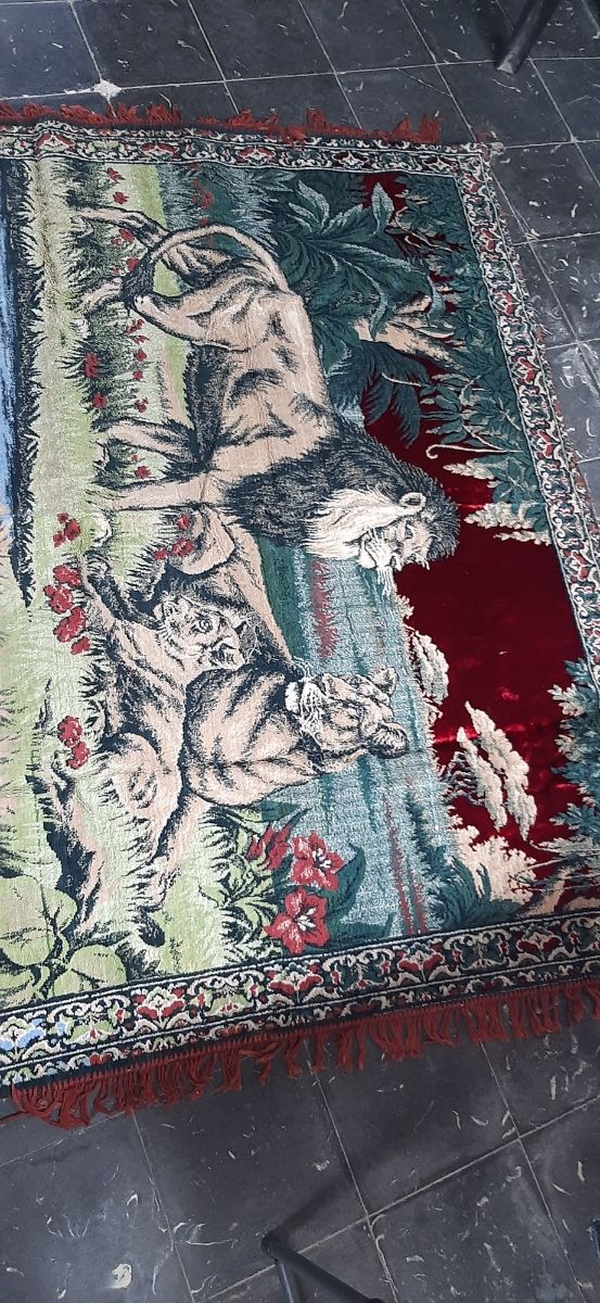 Tapiz Leones - Alfombra tejido