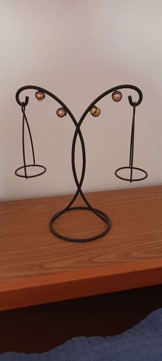 Portacandele in metallo - stile moderno