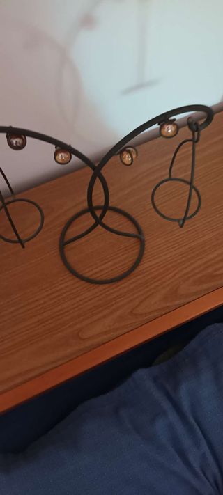 Portacandele in metallo - stile moderno