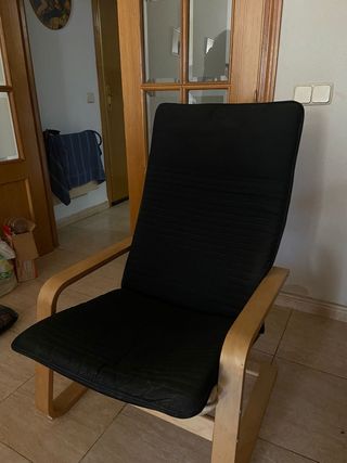 Hamaca Ikea Beige Con colchoneta en negro