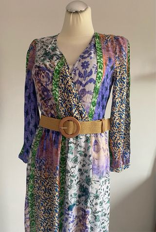 Vestido Zara multicolor talla S