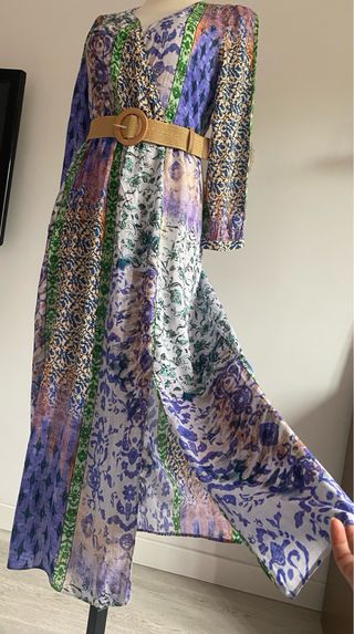 Vestido Zara multicolor talla S