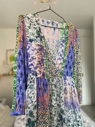 Vestido Zara multicolor talla S