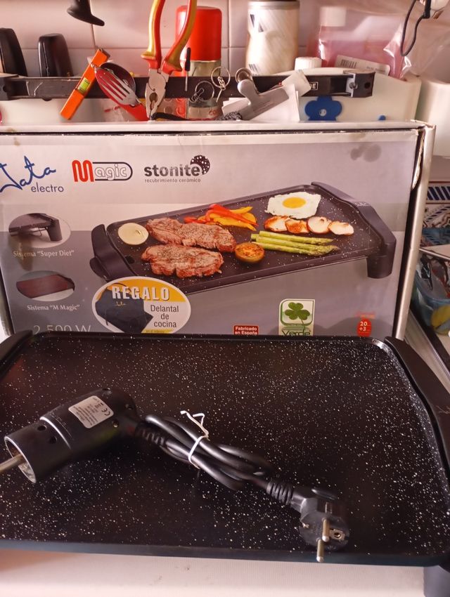 Plancha eléctrica Magic Stone 2500W (Dos Planchas)