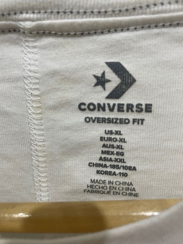 Camiseta Converse XL blanca