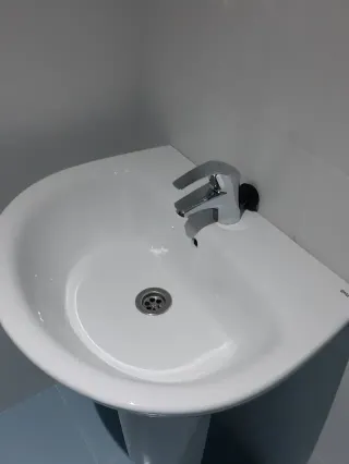 Lavabo pedestal + grifo