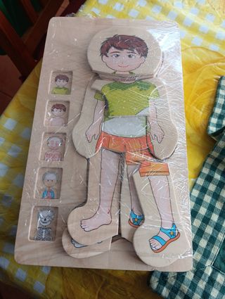Puzle cuerpo humano - Madera
