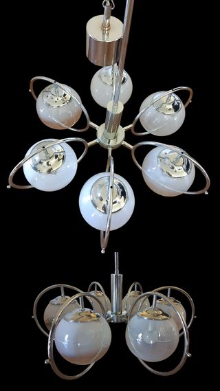 Lampadario Mid-Century 6 luci