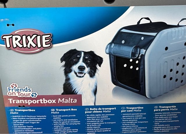 Trasportino pieghevole per cani - Grigio scuro