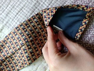 Corbata de seda hecha a mano de René Chagal