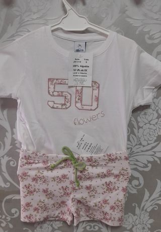 Conjunto niño verano: camiseta y bañador