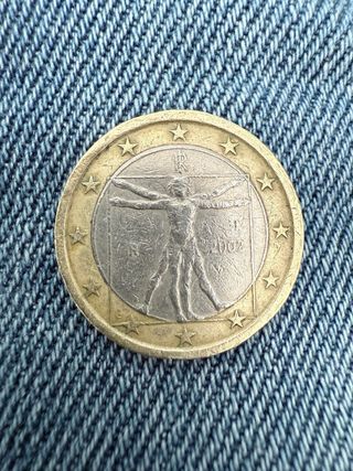 Moneda 1 euro Italia 2002