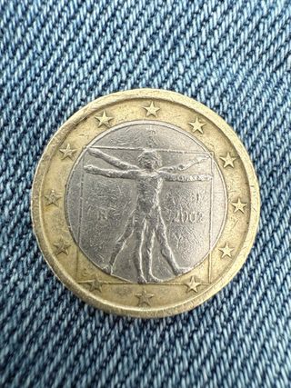 Moneda 1 euro Italia 2002