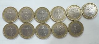 Moneda 1 euro Italia 2002