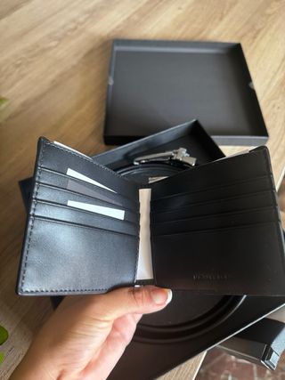 Cinturón y cartera Michael Kors negros