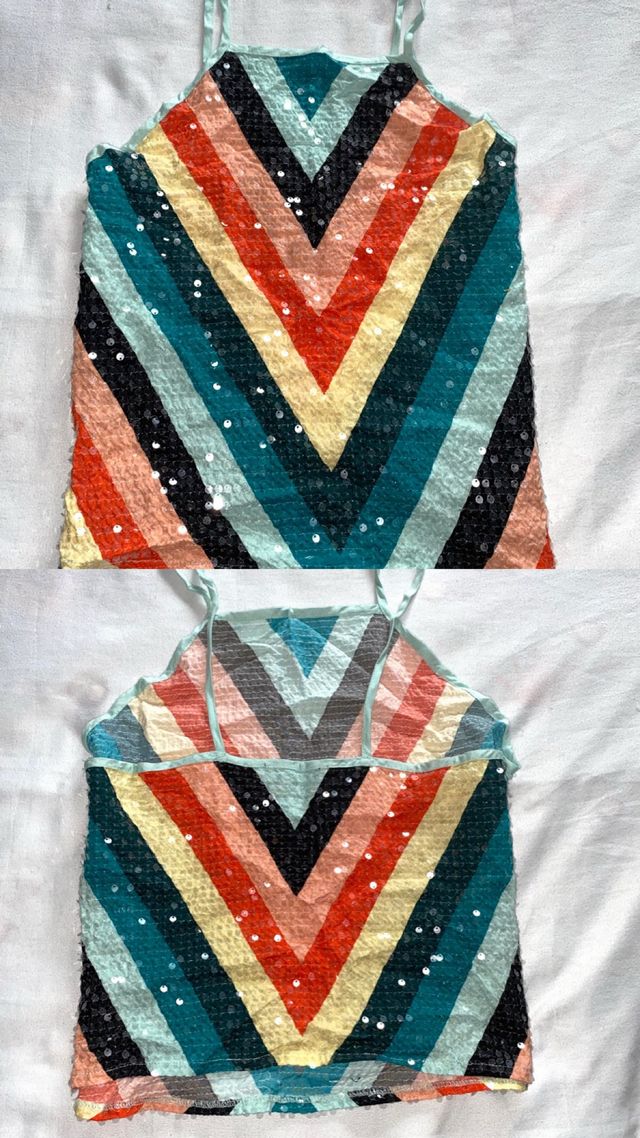 Top multicolor brillo