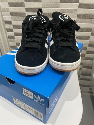 Adidas Campus 38 - Zapatillas negras