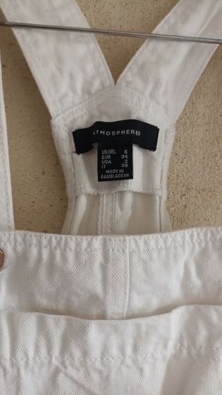 Peto vaquero blanco Atmosphere - Talla S
