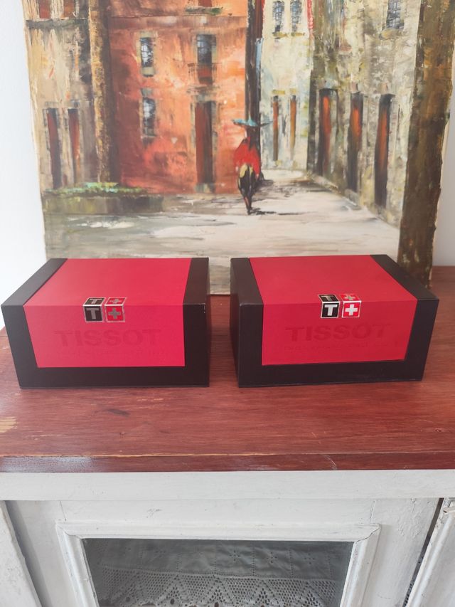 2 Caixas Tissot Relógios Pulso