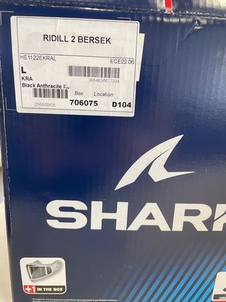 CASCO SHARK Ridill Bersek Rojo - Talla L