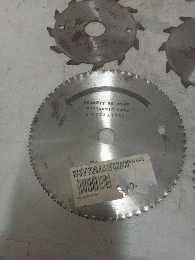 Lote 10 discos cortar madera