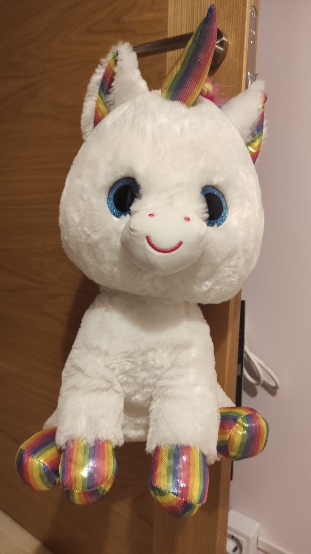 Peluche Unicornio arcoiris 50cm
