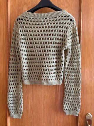 Jersey Stradivarius verde caqui - M