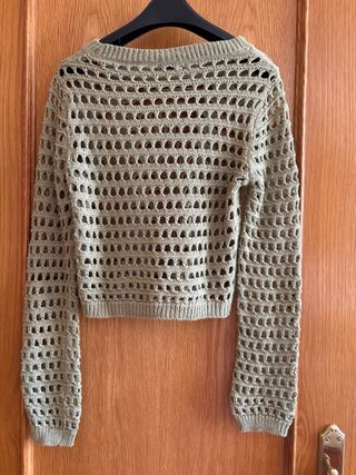 Jersey Stradivarius verde caqui - M