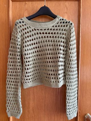 Jersey Stradivarius verde caqui - M