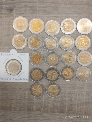 Monedas  conmemorativas 2€ Francia: 2007-2024