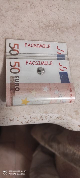 Bloccaporta finto denaro 50€