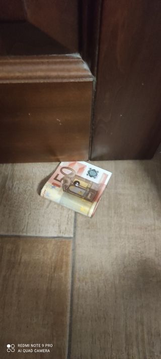 Bloccaporta finto denaro 50€
