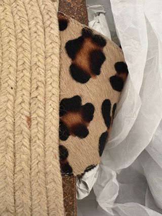 Sandalias plataforma esparto animal print 38