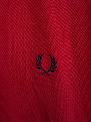 VINTAGE polo rojo FRED PERRY talla XL 