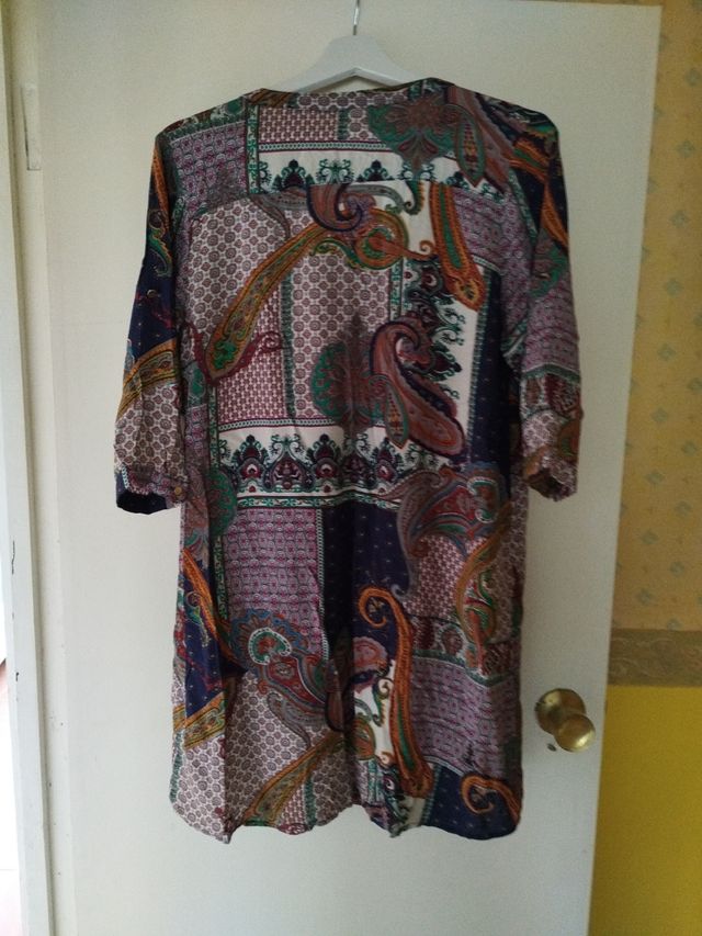 Vestido algodón multicolor