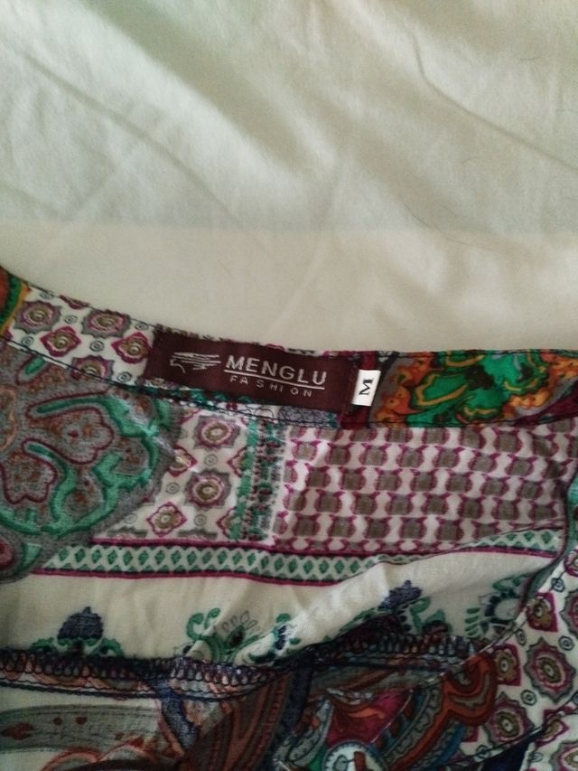 Vestido algodón multicolor