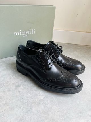 Minelli - Mocasines negros, talla 36