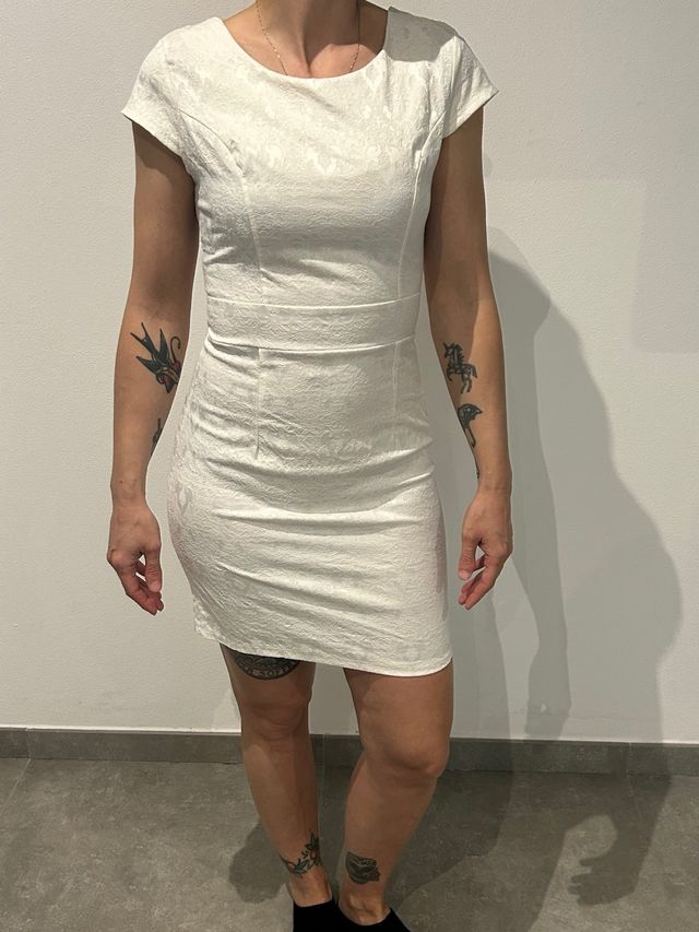 Vestito bianco corto