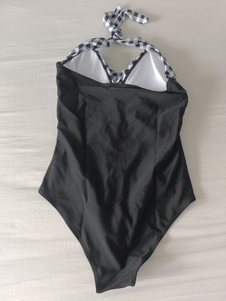 Bañador blanco y negro talla S