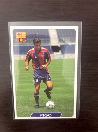 Cromos Figo FC Barcelona y Real madrid Vintage