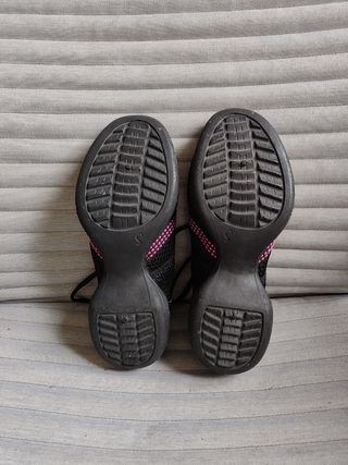 Zapatillas Baile Moderno Mujer Negras. Talla S.