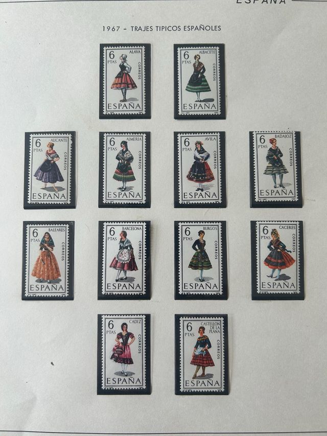 Sellos España 1967 - Trajes Típicos