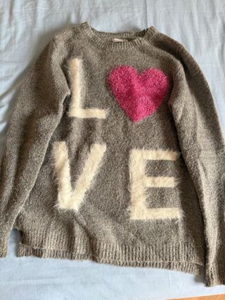 Jersey niña invierno - gris, rosa