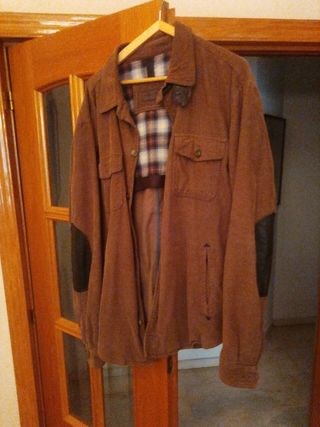 Cazadora pana marrón Massimo Dutti