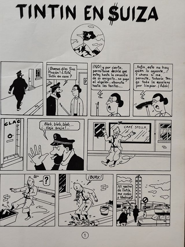 Tintín en Suiza. Edición limitada y numerada